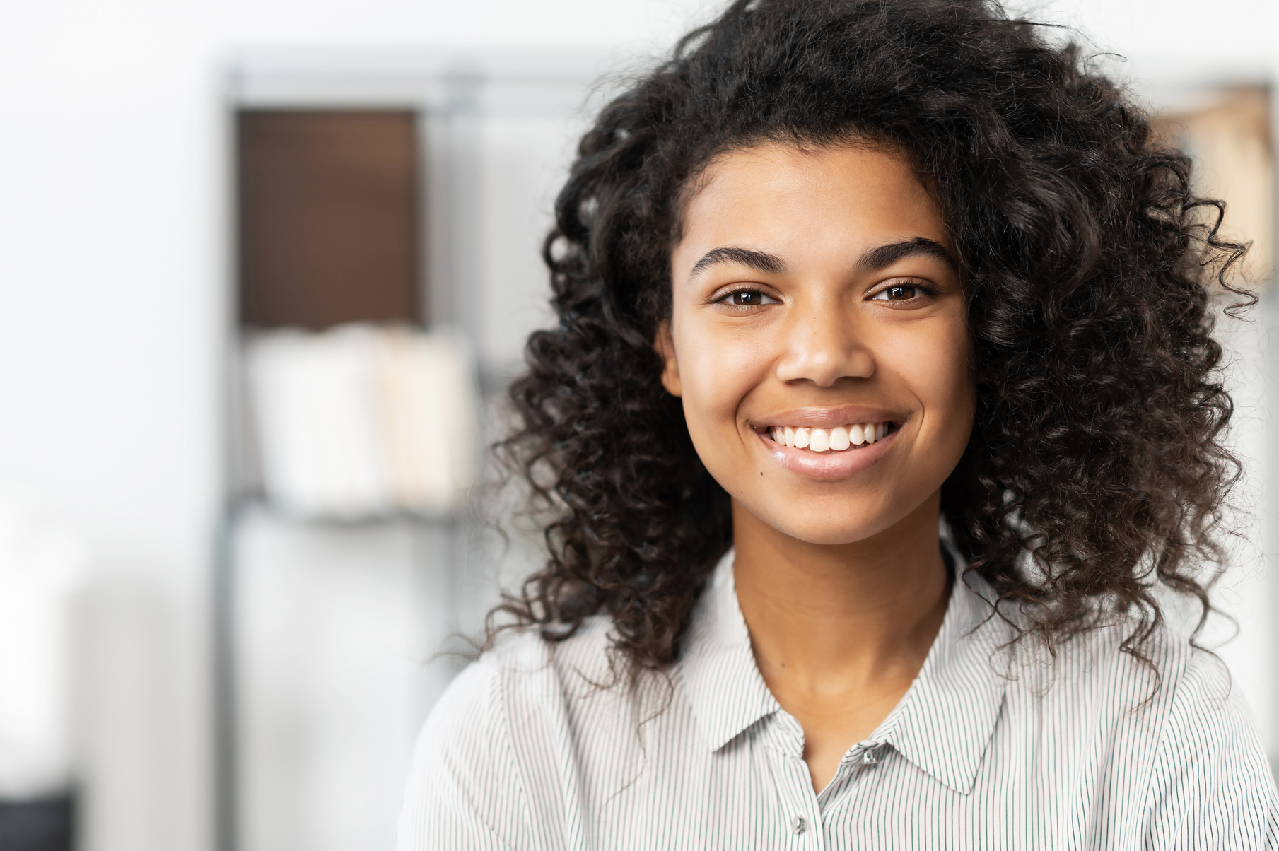 Headshot of Smiling Young Female